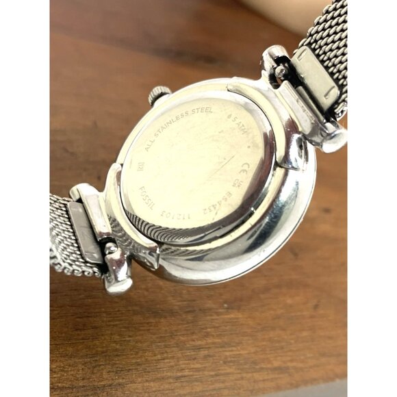 Fossil Women\'s Watch ES4432 Carlie Quartz Mother of Pearl Dial Silver Steel 28mm main image 13